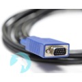 Кабел/преходник Различни марки KVM VGA Male to VGA with USB + PS/2 Male Cable Кабел/преходник Различни марки KVM VGA Male to VGA with USB + PS/2 Male Cable