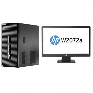 Настолен компютър HP ProDesk 400 G2 MT + monitor 20" HP W2072a