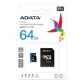 Флаш памет ADATA 64GB MicroSDXC UHS-I CLASS 10 (with adapter)