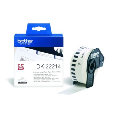 Консуматив Brother DK-22214 White Continuous Length Paper Tape 12mm x 30.48m