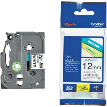 Консуматив Brother TZe-231 Tape Black on White Laminated 12mm - Eco Консуматив Brother TZe-231 Tape Black on White Laminated 12mm - Eco