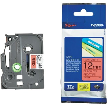 Консуматив Brother TZe-431 Tape Gloss Black on Red