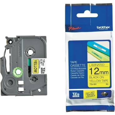 Консуматив Brother TZe-631 Tape Black on Yellow