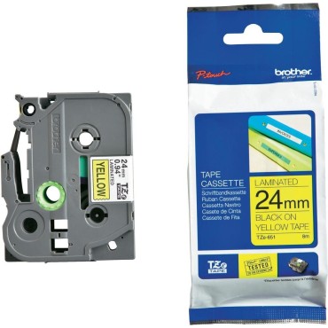 Консуматив Brother TZe-651 Tape Black on Yellow
