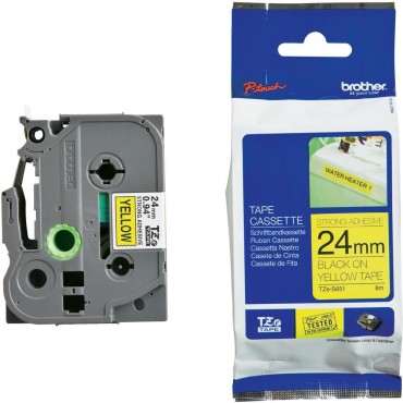 Консуматив Brother TZe-S651 Tape Black on Yellow Консуматив Brother TZe-S651 Tape Black on Yellow