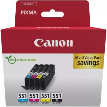 Консуматив Canon CLI-551 C/M/Y/BK Multipack Консуматив Canon CLI-551 C/M/Y/BK Multipack