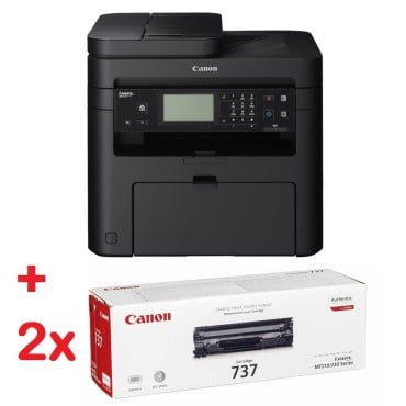 Canon i-SENSYS MF237w Printer/Scanner/Copier/Fax + 2x Canon CRG-737