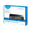 Суич Cudy GS1010P 8-Port Gigabit PoE+ Switch with 2 Gigabit Uplink Ports 120W8 RJ-45 10/100/1000M PSE ports + 2 RJ45 10/100/1000  Uplink Port Unmanaged PoE+ Switch