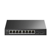 Суич Cudy GS108ES2 8-Port Gigabit Easy-Managed Switch 10/100/1000M RJ45 Ports 2 Gigabit SFP ports Desktop Metal Case Local management via Web GUI support STP/RSTP MAC Management Cudy Cloud APP