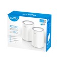 Рутер Cudy M3000 (2-Pack) AX3000 Wi-Fi 6 Mesh Dual-Band 2402Mbps at 5GHz + 574Mbps at 2.4GHz Рутер Cudy M3000 (2-Pack) AX3000 Wi-Fi 6 Mesh Dual-Band 2402Mbps at 5GHz + 574Mbps at 2.4GHz