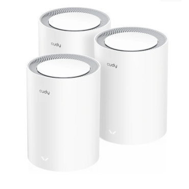Рутер Cudy M3000 (3-Pack) AX3000 Wi-Fi 6 Mesh 2402Mbps at 5GHz + 574Mbps at 2.4GHz Рутер Cudy M3000 (3-Pack) AX3000 Wi-Fi 6 Mesh 2402Mbps at 5GHz + 574Mbps at 2.4GHz