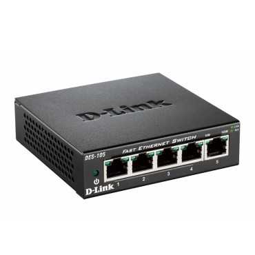 Суич D-Link 5-port 10/100 Metal Housing Desktop Switch
