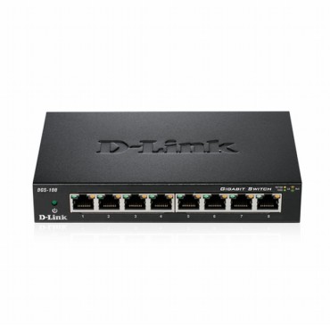 Суич D-Link 8-port 10/100/1000 Gigabit Metal Housing Desktop Switch