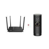 D-Link AC 1200 Wi-Fi Dual-Band Gigabit (LAN/WAN) Router + D-Link Mini HD Wi-Fi Camera