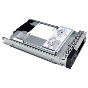 Твърд диск за лаптоп Dell 480GB SSD SATA 6Gbps Read Intensive 512e 2.5in with 3.5in HYB carrier