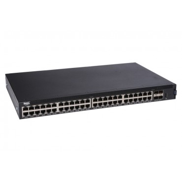 Dell Networking X1052/1 RU/48x 1GbE and 4x 10GbE SFP+ ports/