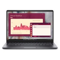 Лаптоп Dell Pro 14 PC14250 + (1920x1200) IPS, 300nits AG, 16 GB: 1 x 16 GB, DDR5, 5200 MT/s, 1 TB SSD, Intel graphics, FHD HDR IR Cam and Mic, Wi-Fi 6E, FPR, Backlit Kb, Win 11 pro, Platinum