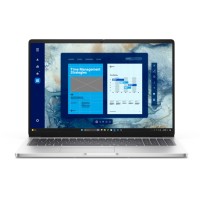 Лаптоп Dell Pro 16 PC16250 + (1920x1200) 300nits AG, 16 GB: 1x16 GB, DDR5, 5600 MT/s, 512 GB SSD, Intel Graphics, FHD HDR IR Cam and Mic, Wi-Fi 6E, FPR, Backlit Kb, Win11 Pro, Silver
