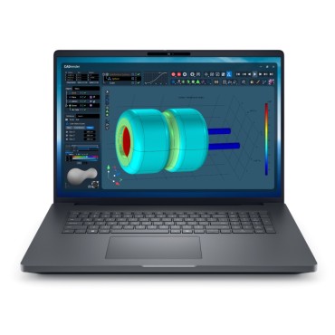 Мобилна работна станция Dell Pro Max 18 Plus MB18250 + (2560x1600) 500 nits, 32GB: 2x16GB 6400 MTs DDR5, 512GB SSD, NVIDIA RTX PRO 1000 8GB GDDR7, FHD RGB Cam and Mic, Wi-Fi 7, FPR, Backlit Kb, Win11