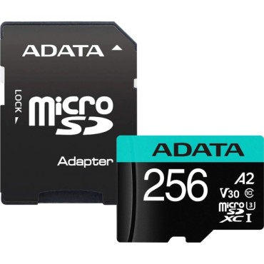 Флаш памет ADATA 256GB MicroSDXC UHS-I U3 V30S (with adapter)