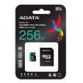 Флаш памет ADATA 256GB MicroSDXC UHS-I U3 V30S (with adapter)