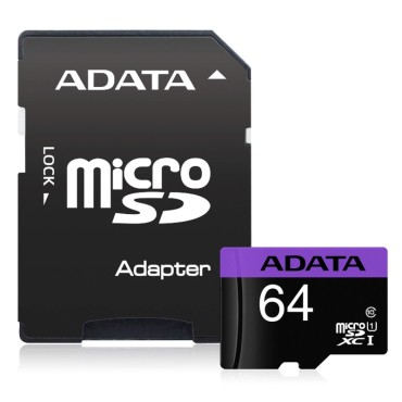 Флаш памет ADATA 64GB MicroSDXC UHS-I CLASS 10 (with adapter)