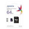 Флаш памет ADATA 64GB MicroSDXC UHS-I CLASS 10 (with adapter)