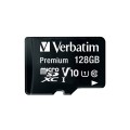 Флаш памет Verbatim Premium micro SDXC 128GB Class 10 (Incl. Adaptor)