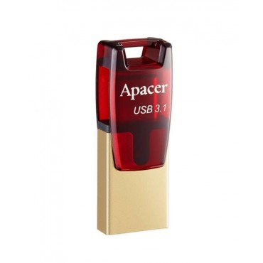 Флаш памети Apacer 16GB AH180 Red - USB 3.1/Type-C Dual Flash Drive