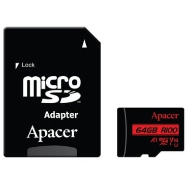 Флаш памети Apacer 64GB microSDHC/SDXC UHS-I U1 V10 A1 (1 adapter)