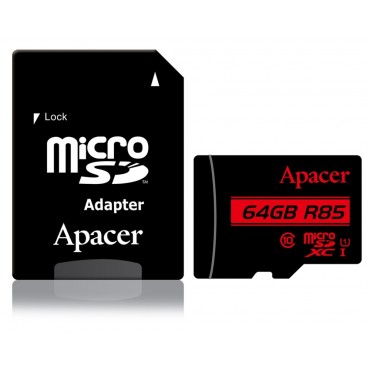 Ð¤Ð»Ð°Ñˆ Ð¿Ð°Ð¼ÐµÑ‚Ð¸ Apacer 64GB microSDXC Class 10 UHS-I (1 adapter)