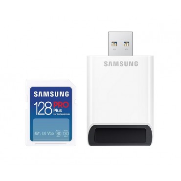 Флаш памети Samsung 128GB SD Card PRO Plus with USB Reader