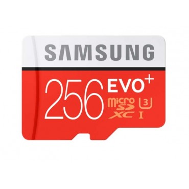 Флаш памети Samsung 256GB micro SD Card EVO+ with Adapter