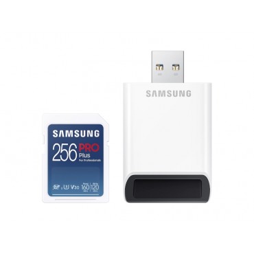 Флаш памети Samsung 256GB SD PRO Plus + Reader
