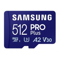Флаш памети Samsung 512GB micro SD Card PRO Plus with Adapter