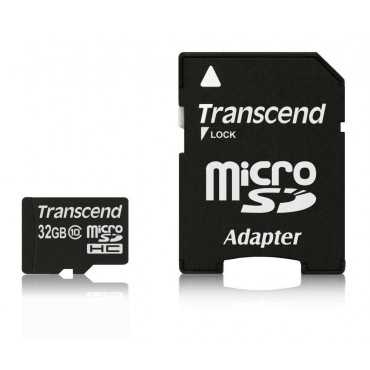 Флаш памети Transcend 32GB microSDHC (1 adapter - Class 10)