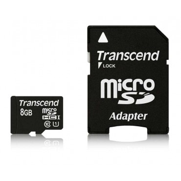 Флаш памети Transcend 8GB micro SDHC UHS-I Premium (with adapter