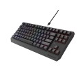 Геймърска клавиатура Genesis Gaming Keyboard Thor 230 TKL Wireless US Black RGB Mechanical Outemu Silent Lemon
