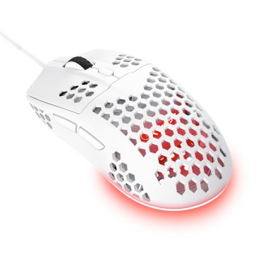 Геймърска мишка TRUST GXT928W Helox Lightweight Mouse White