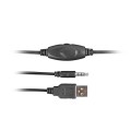 Геймърски слушалки Fury Gaming Headset Phantom Black-Blue