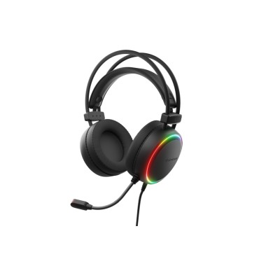 Геймърски слушалки Genesis Headset Neon 614 With Microphone RGB Illumination Black USB