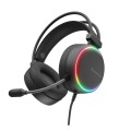 Геймърски слушалки Genesis Headset Neon 614 With Microphone RGB Illumination Black USB