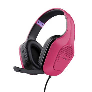 Геймърски слушалки TRUST GXT415 Zirox Headset Pink Геймърски слушалки TRUST GXT415 Zirox Headset Pink