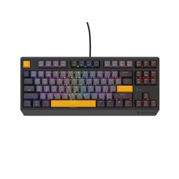 Геймърска клавиатура Genesis Gaming Keyboard Thor 230 TKL Anchor Gray Negative US RGB Mechanical Outemu Red