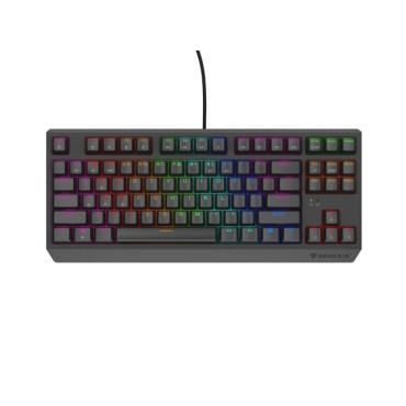 Геймърска клавиатура Genesis Gaming Keyboard Thor 230 TKL Lite US Rainbow Mechanical Outemu Red Black Hot Swap Геймърска клавиатура Genesis Gaming Keyboard Thor 230 TKL Lite US Rainbow Mechanical Outemu Red Black Hot Swap
