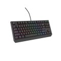Геймърска клавиатура Genesis Gaming Keyboard Thor 230 TKL Lite US Rainbow Mechanical Outemu Red Black Hot Swap Геймърска клавиатура Genesis Gaming Keyboard Thor 230 TKL Lite US Rainbow Mechanical Outemu Red Black Hot Swap