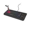 Геймърска клавиатура Genesis Gaming Keyboard Thor 230 TKL Lite US Rainbow Mechanical Outemu Red Black Hot Swap Геймърска клавиатура Genesis Gaming Keyboard Thor 230 TKL Lite US Rainbow Mechanical Outemu Red Black Hot Swap