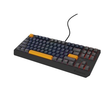 Геймърска клавиатура Genesis Gaming Keyboard Thor 230 TKL Naval Blue Positive US Black RGB Mechanical Outemu Panda