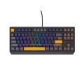 Геймърска клавиатура Genesis Gaming Keyboard Thor 230 TKL Naval Blue Positive US Black RGB Mechanical Outemu Panda