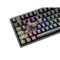 Геймърска клавиатура Genesis Gaming Keyboard Thor 404 TKL Black RGB Backlight US Layout Yellow Switch
